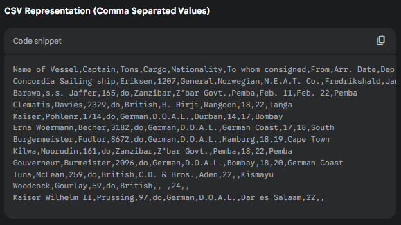 This is Prompt 1: Prompt 1: CSV Response.png image
